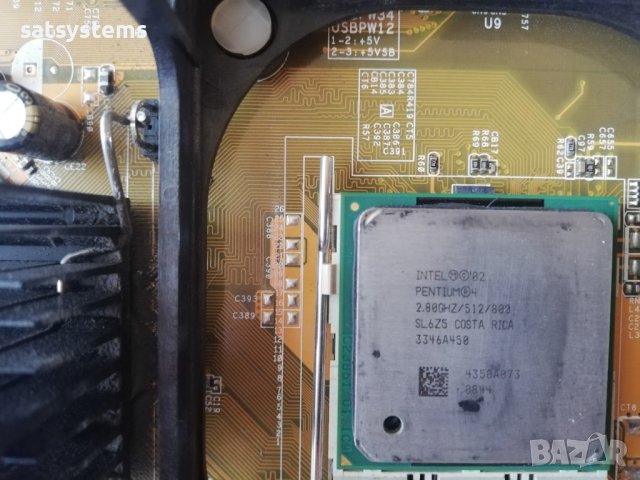 Дънна платка Asus P4P800-X Socket 478 CPU+FAN+RAM, снимка 9 - Дънни платки - 44461366