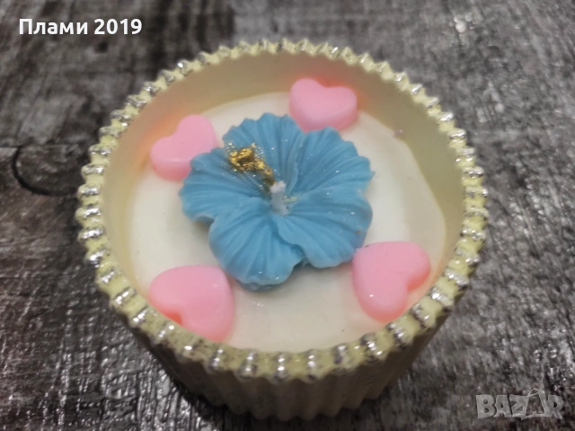 Ръчно изработена керамика с ароматна свещ , снимка 10 - Декорация за дома - 53641335