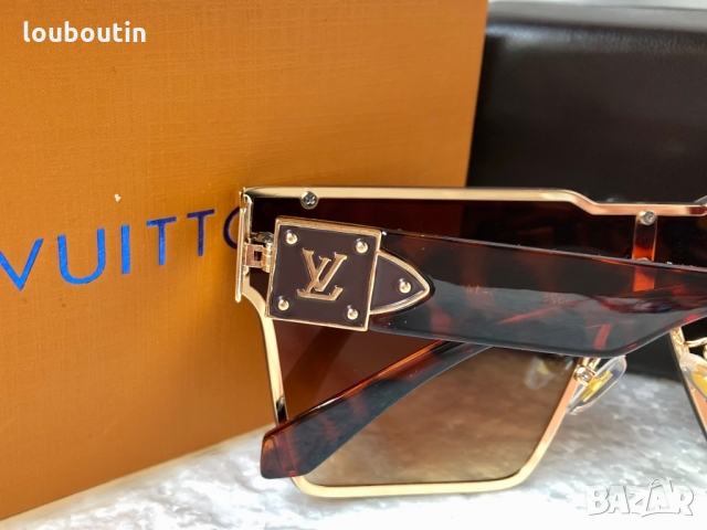 Louis Vuitton 2022 висок клас мъжки слънчеви очила унисекс дамски тип маска, снимка 12 - Слънчеви и диоптрични очила - 36083289