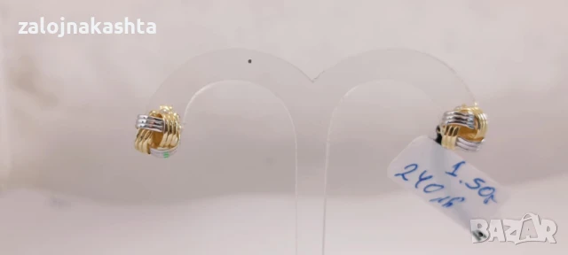Нови Златни обеци-1,50гр/14кр, снимка 2 - Обеци - 50681109