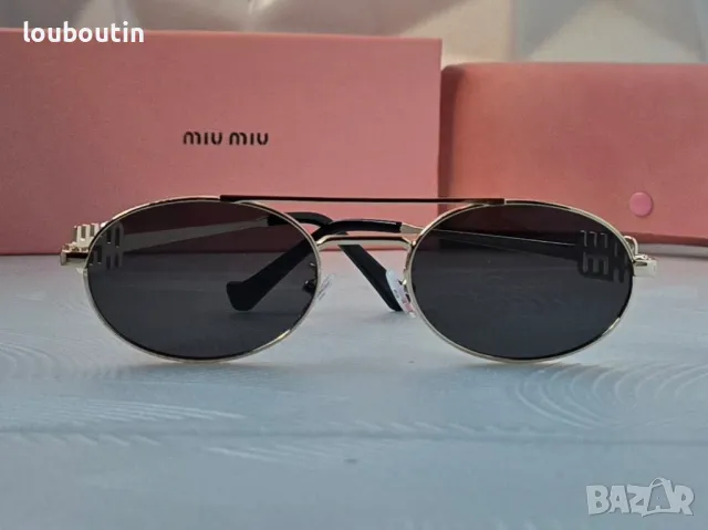 Miu 2024 дамски слънчеви очила елипса, снимка 6 - Слънчеви и диоптрични очила - 38152005