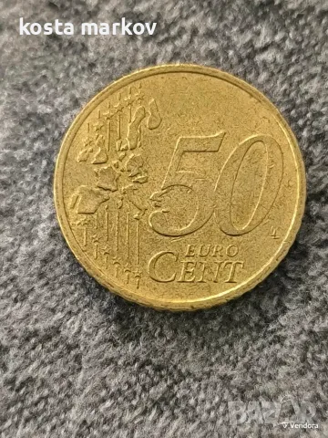 50 евроцента Австрия 2002, снимка 2 - Нумизматика и бонистика - 56228010