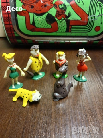 Стари български гумени фигурки Флинстоун.