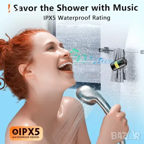  Bluetooth колонка, за спорт ,къмпинг със щипка, стерео силен звук с дълбок бас , снимка 7 - Bluetooth тонколони - 48244919