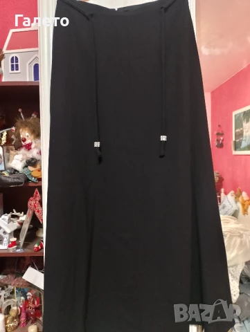 Дълга черна пола , снимка 2 - Поли - 50834495