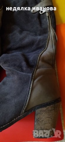 GiAnni-дамски ботуши естествен велур , снимка 3 - Дамски ботуши - 38735603