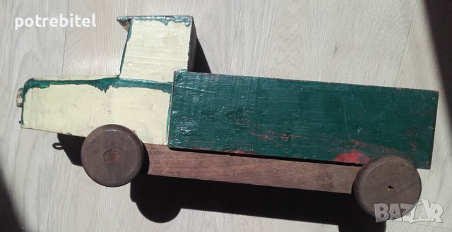 Старо дървено камионче от 30-те години на ХХ век, снимка 5 - Антикварни и старинни предмети - 41666432