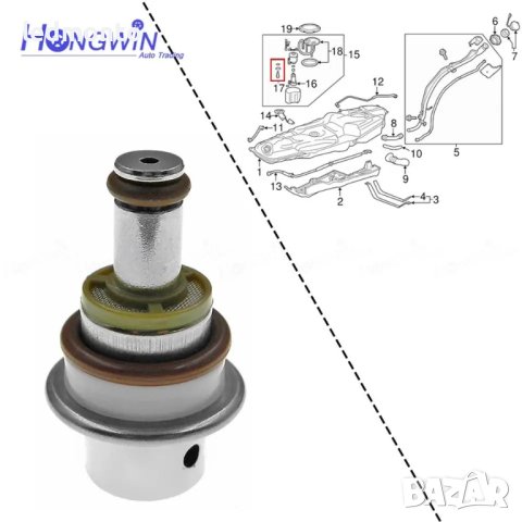 🚗 Регулатор на налягане на горивото Camry, Corolla, Yaris, RAV4 2328021010 Регулатор Тойота 🚗, снимка 3 - Части - 41387659