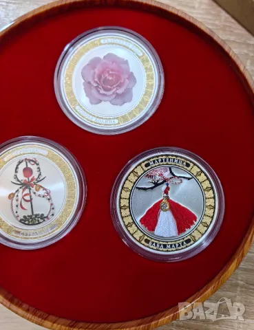 Серия от 3 монети - Българска роза , Сурвакане , Баба Марта, снимка 5 - Нумизматика и бонистика - 48285022