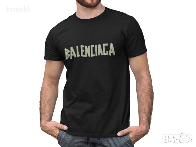 Тениски Balenciaga Принт Модели и размери, снимка 3 - Тениски - 32505783