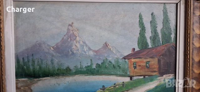 Стара картина, подписана!, снимка 4 - Картини - 53225091