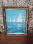 Стара картина с рамка, снимка 2