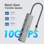 WAVLINK USB C 3.2 хъб HDMI, 10Gbps USB C към HDMI адаптер с 85W PD зареждане, 4K60Hz HDMI, снимка 8