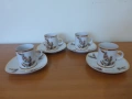 Чаши за кафе български прозрачен порцелан сервиз, снимка 11