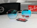 Ray-Ban Hexagonal RB3548 дамски мъжки слънчеви очила унисекс сини огледални, снимка 1