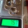 Пръстени със сапфири в лот. Сребро с позлата., снимка 8