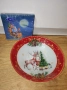 Коледна чиния плюс свещ и салфетки , снимка 3