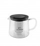 Стъклена кана за чай с цедка,термоустойчиво стъкло Елеком ЕК-ТР100-1000мл., снимка 3