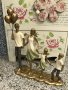 Настолна декорация Семайство с две деца, снимка 1 - Статуетки - 41653070