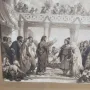 голяма старинна литография, снимка 3