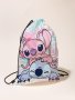 Модна детска раница с шнур Stitch, 10цвята - 023, снимка 4
