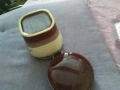 Съд за захар или друго от соца керамичен със затварящ се капак 200млл, снимка 6