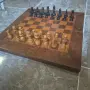 Дървен шах с дървени фигури, снимка 1