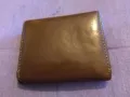 Портфейл компактен малък марков на Камел 85х75мм естествена кожа, снимка 3