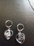 Сребърен комплект колие и обици , снимка 8