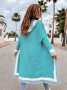 Дамска свободна топла усукана плетена жилетка с качулка, 4цвята  , снимка 14