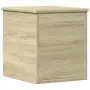 vidaXL Кутия за съхранение дъб сонома 30x35x35 см инженерно дърво, снимка 1