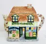Ръчно рисуван фин керамичен чайник Annie Row, Greengrocer., снимка 1