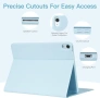 Нов iPad 11th Gen 2025/10th Gen 2022 Калъф + BT клавиатура тъчпад син, снимка 5