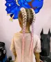 🩷Боксьорски Плитки 🌸Box braids Детски прически Опашки Бохо Туистъри Ариел Къдрици Афро Канекалон , снимка 1