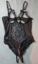 Еротично черно боди с отворен бюст и дъно прашка S/M размер, снимка 14