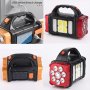 3770 Мощен ярък соларен фенер с дръжка LED COB светлина 38 W, снимка 2