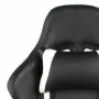 vidaXL Въртящ геймърски стол, бял, PVC, снимка 6