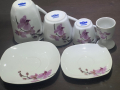 Сет за закуска орхидея Germany порцелан, снимка 12