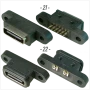 Букса конектор USB Type-C  6 , 4 , 2 pin , Waterproof IP67-IP68  panel mount connector,панелен  монт, снимка 12