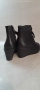 Нови елегантни и удобни черни дамски боти с цип и връзки на платформа, снимка 5