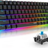 Ajazz AK33 механична гейминг клавиатура RGB осветление  82 бутона , снимка 1 - Клавиатури и мишки - 41684896