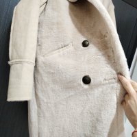 Ново  пухкаво палто в комплект с шапка , снимка 10 - Палта, манта - 38720916
