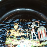 hand made in 24k gold in greece-пепелник 11см керамика 1103232002, снимка 4 - Антикварни и старинни предмети - 39965110