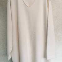 Голяма кремава блуза DONNA LISA BY BORGELT, снимка 4 - Блузи с дълъг ръкав и пуловери - 39341415