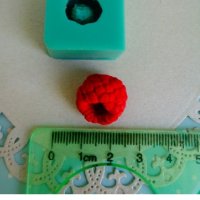 3d Малина с дупка малини силиконов молд форма фондан гипс шоколад , снимка 2 - Форми - 41339245