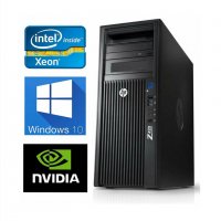 4 Ядра 8 Нишки Xeon E5-1620/16GB RAM/500GB HDD/Quadro FX 3800 1GB/HP Z420 WorkStation станция z420, снимка 1 - Работни компютри - 39781450