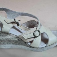 Дамски сандали от естествена кожа българско производство, снимка 1 - Сандали - 41390379