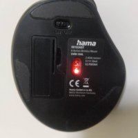 Безжична ергономична мишка HAMA EMW-500L, за лява ръка, USB, 1000/1200/1400 dpi, Черен, снимка 7 - Клавиатури и мишки - 39123256