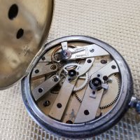 сребърен джобен часовник, снимка 9 - Антикварни и старинни предмети - 41711467