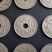 Монети . Белгия. 10 цента. От 1921 до 1929 година включително. Една добра колекция., снимка 4 - Нумизматика и бонистика - 40992809